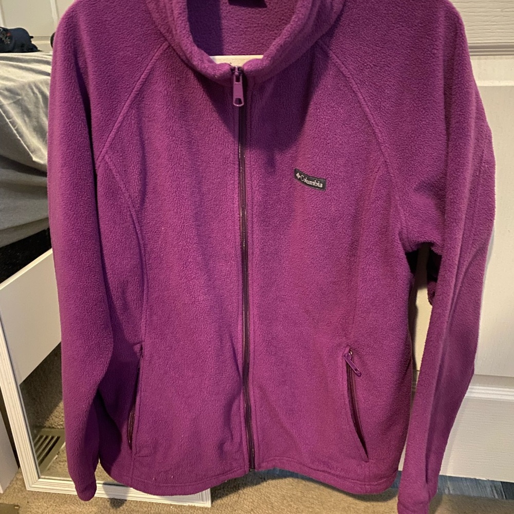 Columbia Rich Purple Full-Zip Fleece Jacket
